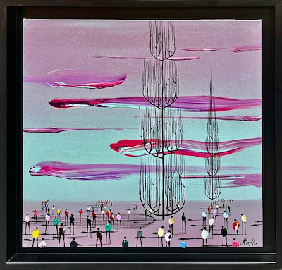 Muhammed Özgül imzalı tablo — Yağlı Boya, 50×50 cm, 13.000 TL müzayede satışı