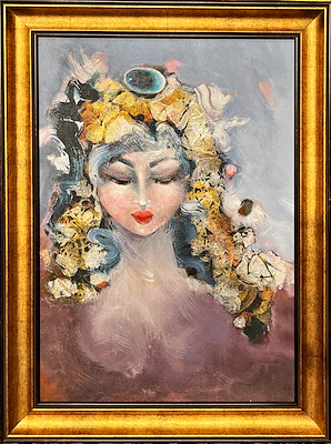 Dilşan Balkancı imzalı tablo — Akrilik Boya, 50×35 cm, 9.000 TL müzayede satışı