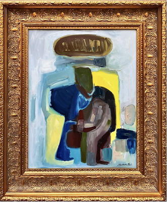 Madam P imzalı tablo — Yağlı Boya, 50×40 cm, 135.000 TL müzayede satışı