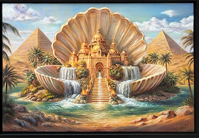 Reyhan Karagedik imzalı tablo — Yağlı Boya, 60×90 cm, 20.000 TL müzayede satışı