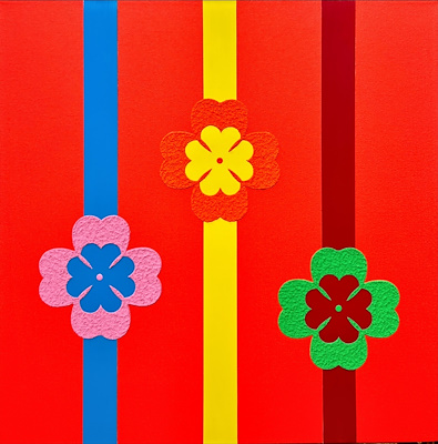 Gökçe Çiçek Erdemir imzalı tablo — Karışık Teknik, 60×60 cm, 18.000 TL müzayede satışı