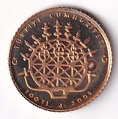 2009 100 Lira Hititler, Anadolu Medeniyetleri Serisi (2