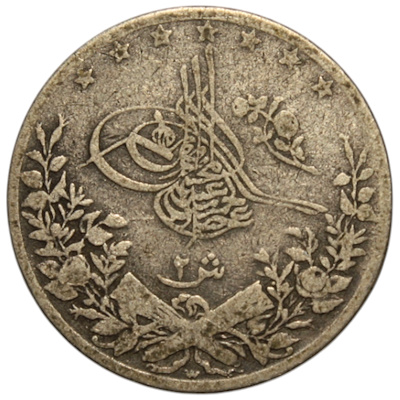 II.Abdülhamid 2 Kuruş 1293/20 ÇT/ÇT+-Mısır | Janus Mezat