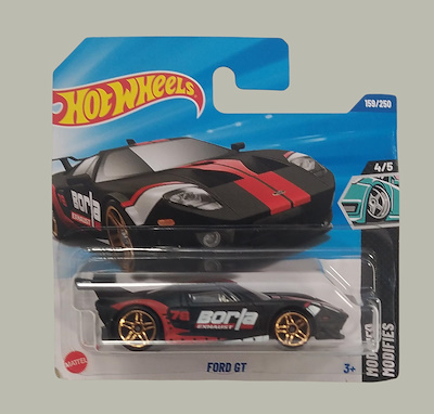 Miniature Hot Wheels 1/64 - Ford GT Modifiée Borla (HW Modified 2025) - Neuve En Boîte
