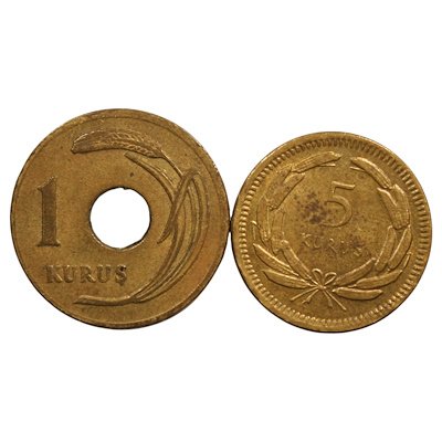 1949/55 1/5 Kuruş ÇÇT/ÇA-5 Kuruş ÇA | Janus Mezat