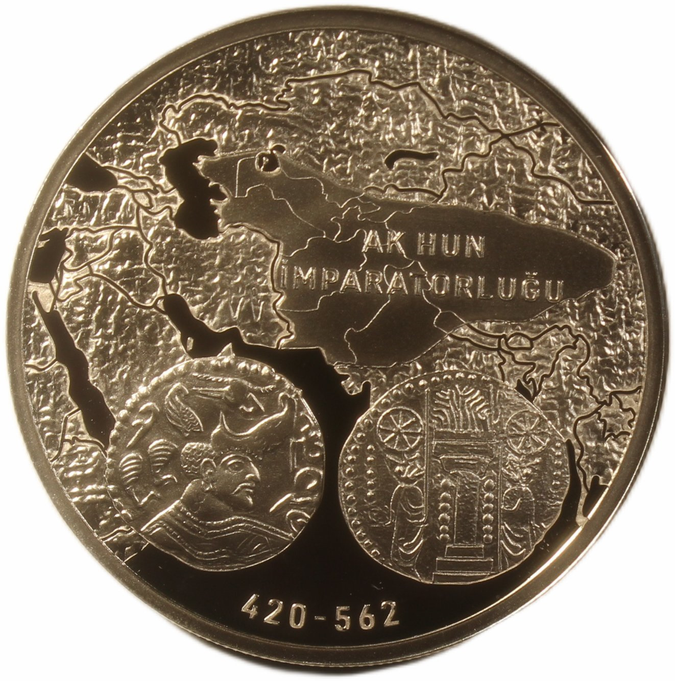 最終値下[激レア]MARLEN Humanitas M/14K 2023 20 Lira Ak Hun İmparatorluğu-Sertifikalı | Janus Mezat