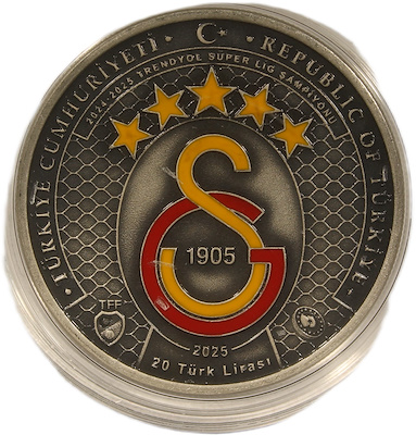 2025 20 Lira Galatasaray 25. Şampiyonluk-Sertifikalı | Janus Mezat
