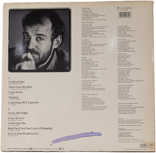 Joe Cocker – Civilized Man | Capitol 1C 064 2401391 Hollanda Baskı