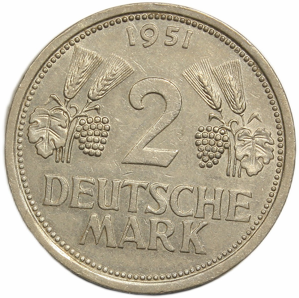 Janus Mezat | Germany 2 Deutsche Mark 1951 | Müzayede APP