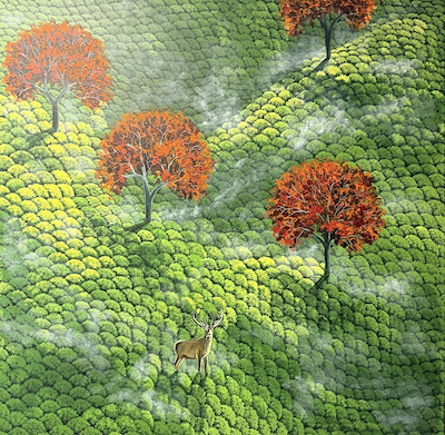 Halime Türkyılmaz imzalı tablo — Yağlı Boya, 150×150 cm, 65.000 TL müzayede satışı