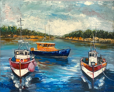 Gül Aksoy imzalı tablo — Yağlı Boya, 80×100 cm, 5.000 TL müzayede satışı