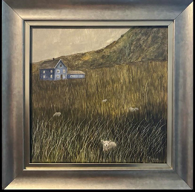 Katheryn Kempa imzalı tablo — Yağlı Boya, 40×40 cm, 5.000 TL müzayede satışı