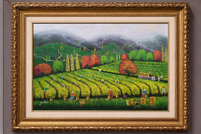 Yaşar Kuru imzalı tablo — Akrilik Boya, 50×70 cm, 7.500 TL müzayede satışı