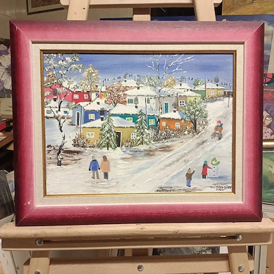 Neriman Güler imzalı tablo — Yağlı Boya, 30×40 cm, 6.000 TL müzayede satışı