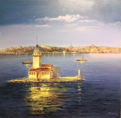 İlhan Kılınç imzalı tablo — Yağlı Boya, 100×100 cm, 15.000 TL müzayede satışı