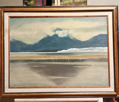 Dilek Baştürk imzalı tablo — Yağlı Boya, 50×70 cm, 8.000 TL müzayede satışı