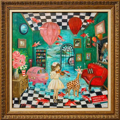 Fulya Saatçioğlu imzalı tablo — Yağlı Boya, 60×60 cm, 11.000 TL müzayede satışı