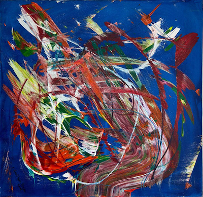 Neslihan imzalı tablo — Yağlı Boya, 100×100 cm, 3.000 TL müzayede satışı