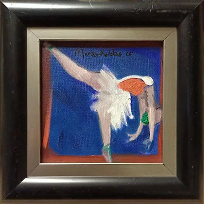 Mira Koldaş imzalı tablo — Yağlı Boya, 15×15 cm, 2.000 TL müzayede satışı