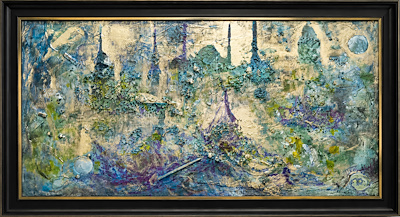 İlker Çökmüş imzalı tablo — Yağlı Boya, 60×110 cm, 35.000 TL müzayede satışı