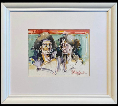 Mehmet Hacıfettahoğlu imzalı tablo — Sulu Boya, 18×23 cm, 1.500 TL müzayede satışı