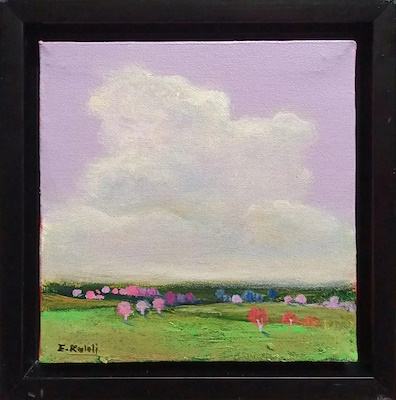 Emine Kaleli imzalı tablo — Yağlı Boya, 20×20 cm, 1.000 TL müzayede satışı