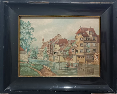Ludwıg Lıeber imzalı tablo — Sulu Boya, 20×28 cm, 2.000 TL müzayede satışı