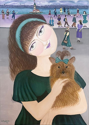 Nilay Demir imzalı tablo — Akrilik Boya, 35×50 cm, 2.000 TL müzayede satışı