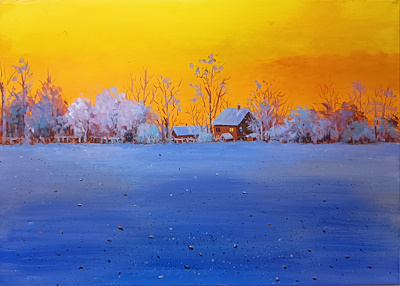 Tülin Sönmez imzalı tablo — Yağlı Boya, 50×50 cm, 2.000 TL müzayede satışı