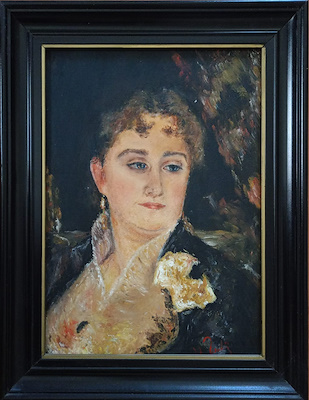 After Pıerre-auguste Renoır imzalı tablo — Yağlı Boya, 35×25 cm, 1.000 TL müzayede satışı