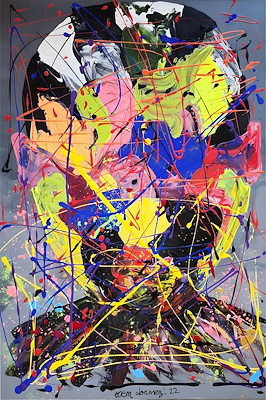 Ecem Dönmez imzalı tablo — Akrilik Boya, 100×70 cm, 6.500 TL müzayede satışı