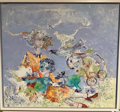 Feriha Tuğran imzalı tablo — Yağlı Boya, 50×55 cm, 40.000 TL müzayede satışı
