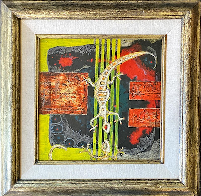 Uğur Çalışkan imzalı tablo — Yağlı Boya, 25×25 cm, 5.000 TL müzayede satışı