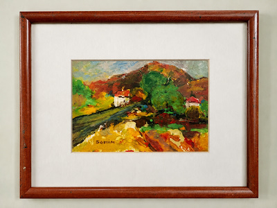 Samim Değer imzalı tablo — Karışık Teknik, 12×17 cm, 1.000 TL müzayede satışı