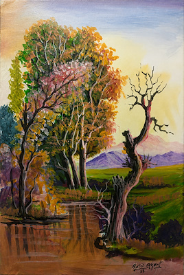 Halil Akkurt imzalı tablo — Yağlı Boya, 60×40 cm, 2.500 TL müzayede satışı