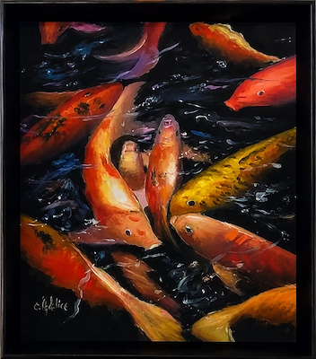 Cengiz Özdelice imzalı tablo — Yağlı Boya, 45×40 cm, 3.500 TL müzayede satışı