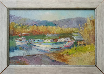 Gürsel Tunalı imzalı tablo — Yağlı Boya, 20×30 cm, 1.000 TL müzayede satışı