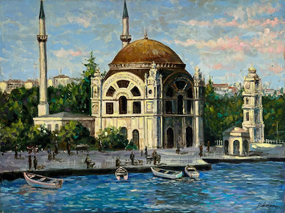 Rahmani imzalı tablo — Yağlı Boya, 45×60 cm, 2.500 TL müzayede satışı