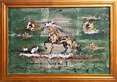 Seyed Davoud imzalı tablo — Akrilik Boya, 44×64 cm, 19.250 TL müzayede satışı
