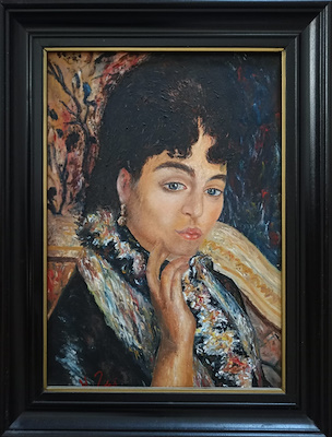 After Pıerre-auguste Renoır imzalı tablo — Yağlı Boya, 35×25 cm, 1.500 TL müzayede satışı