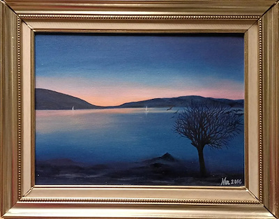 Nur İnan imzalı tablo — Yağlı Boya, 30×40 cm, 1.500 TL müzayede satışı
