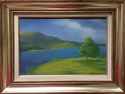 Nur İnan imzalı tablo — Yağlı Boya, 25×35 cm, 1.000 TL müzayede satışı