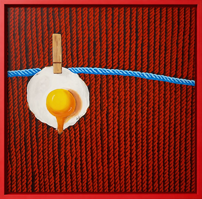Fulya Şeker imzalı tablo — Yağlı Boya, 90×90 cm, 9.000 TL müzayede satışı