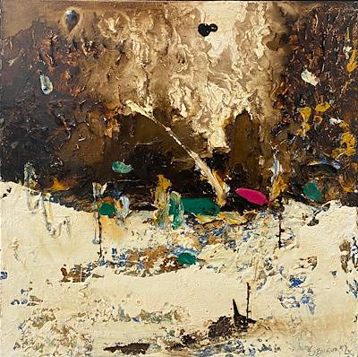 Sümeyye Bozkurt imzalı tablo — Akrilik Boya, 40×40 cm, 2.500 TL müzayede satışı