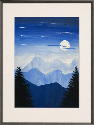 Besra Rabia imzalı tablo — Sulu Boya, 21×14.8 cm, 3.500 TL müzayede satışı