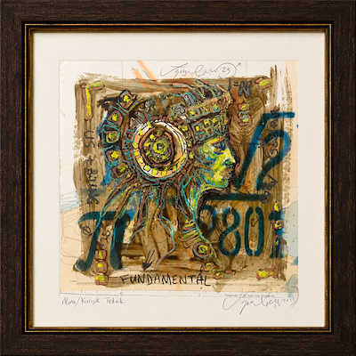 Uğur Çalışkan imzalı tablo — Yağlı Boya, 30×30 cm, 1.000 TL müzayede satışı