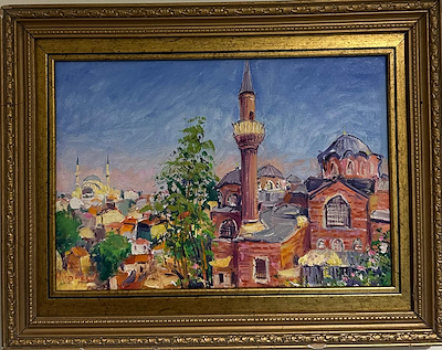 Ahmet Fazıl Aksoy imzalı tablo — Yağlı Boya, 25×35 cm, 35.000 TL müzayede satışı