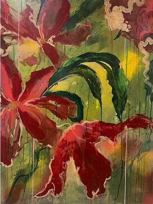 Suden Karaburç imzalı tablo — Akrilik Boya, 120×90 cm, 6.000 TL müzayede satışı
