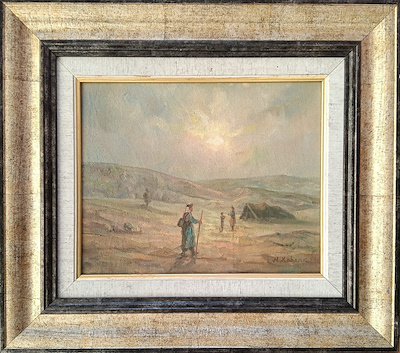 Hüseyin Kebenç imzalı tablo — Yağlı Boya, 24×30 cm, 4.250 TL müzayede satışı