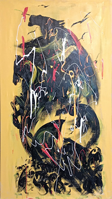 Bayro imzalı tablo — Yağlı Boya, 115×65 cm, 14.000 TL müzayede satışı